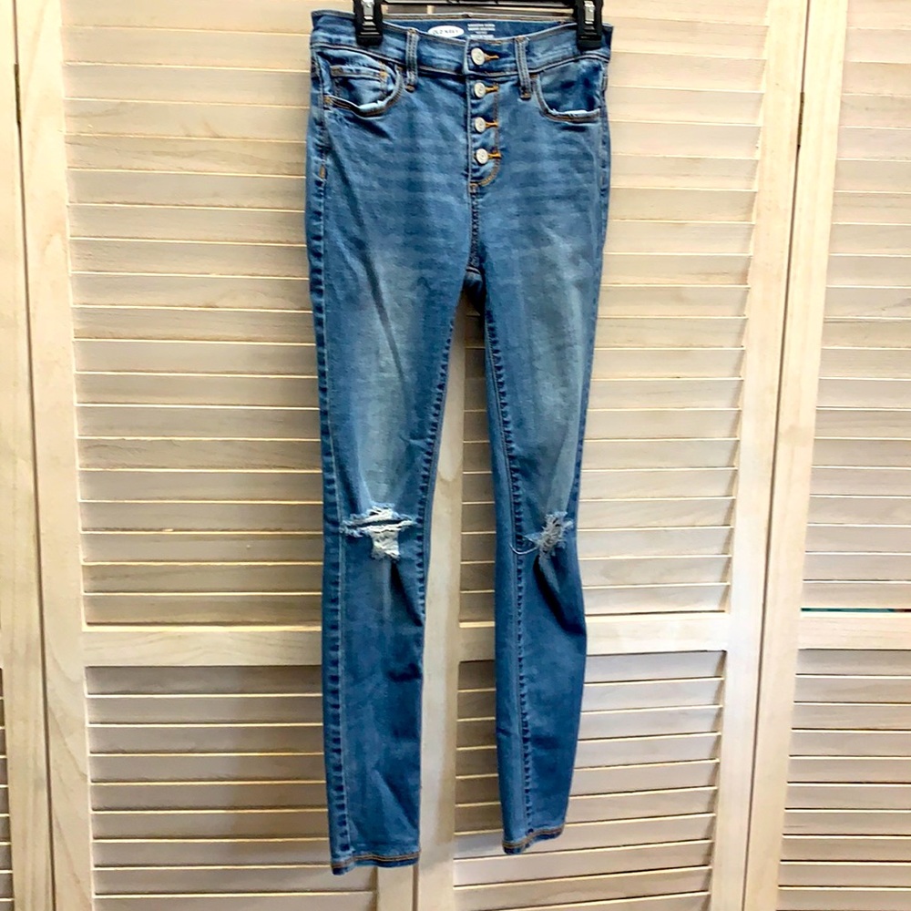 Old navy rockstar super skinny jeggings, high rise